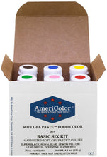 Load image into Gallery viewer, .75 oz Soft Gel Paste 6 Color Basic Six Kit